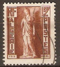 Algeria 1952 12f Orange-brown. SG309.
